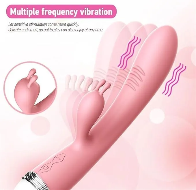 Vibrador RABBIT LILO 10V 21.8/13/3.5CM (ROSADO) USB VBR433DH