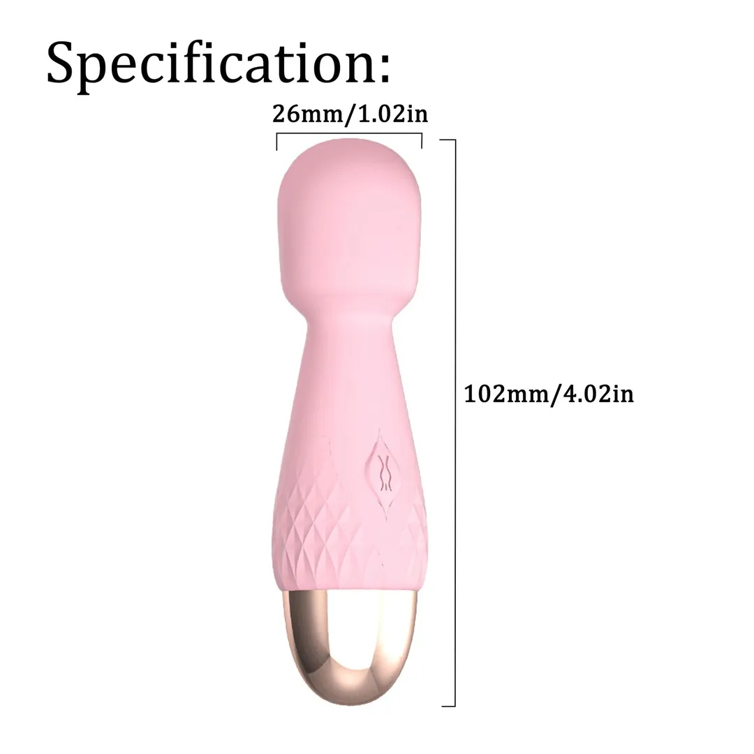 Lilo - Masajeador MINI HITACHI VARITA MAGICA LILO 10V 10/2CM (ROSADO) USB MSJ903HL