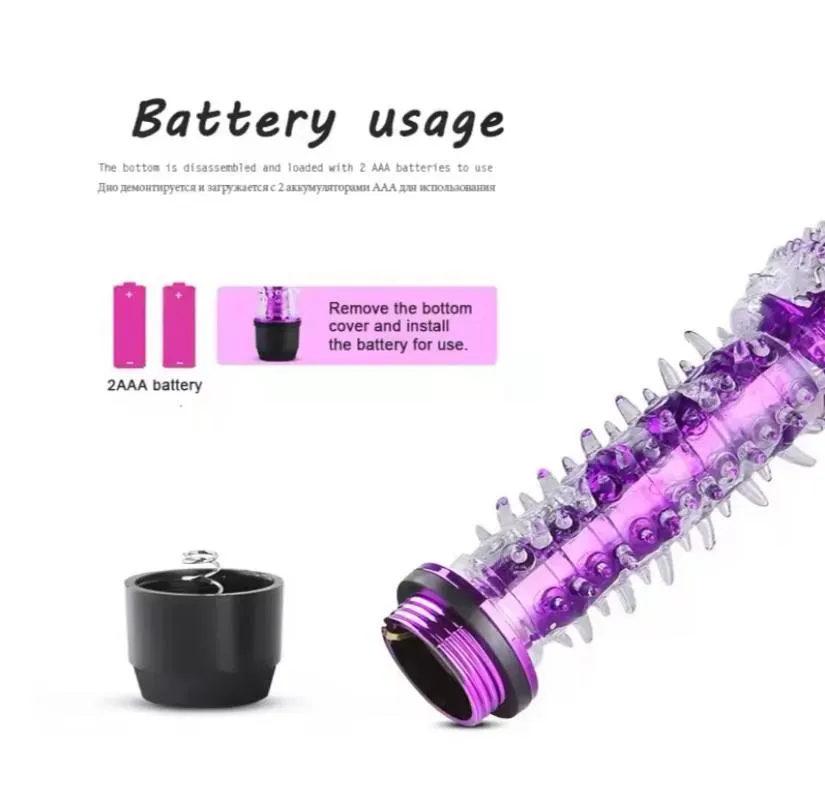 Vibrador MINI PUNTOS VG 17/2.5CM 2AAA (LILA) VBR1852DH