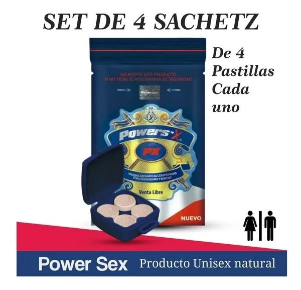 Potenciador UNISEX -POWERSEX- *4 SACHET PTN255BR