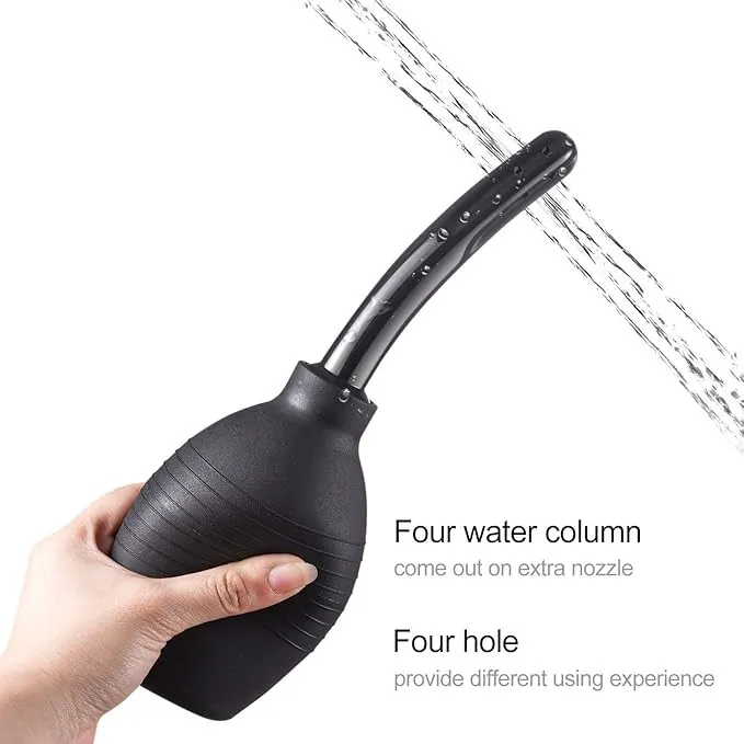 Ducha ANAL/VAGINAL CURVA TXL 310ML (NEGRA) DHC761BR