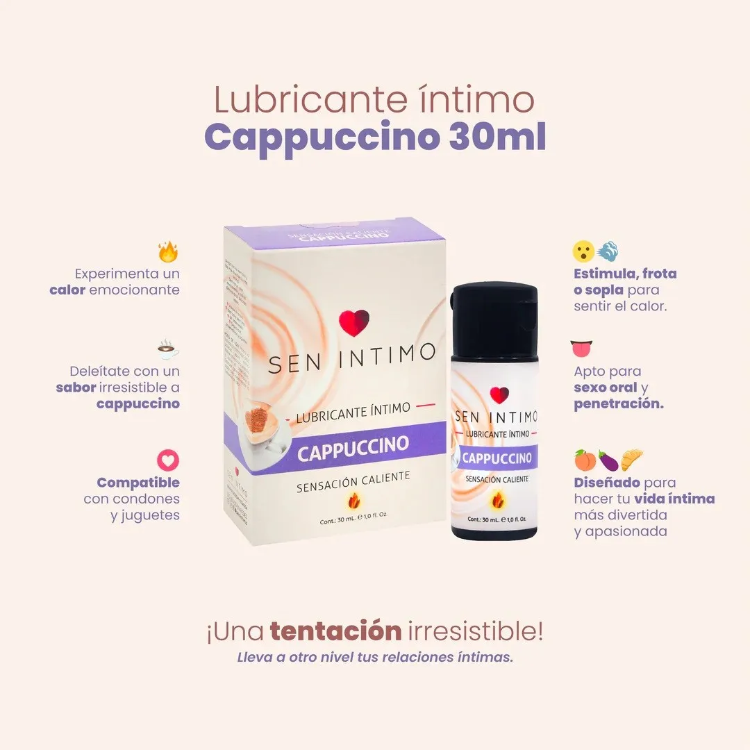 Lubricante CALIENTE -SEN INTIMO- 30 ML (CAPUCHINO) LBR1760BR