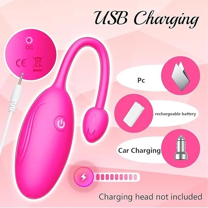 Huevo CON APP 10V 8/4CM USB (FUCSIA) HV1613BR