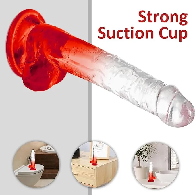 Dildo CON TEST 7.2´ GARY 18.5/14/3.6CM (ROJO) DLD1049LH