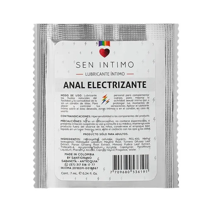 Sen Intimo - Dilatador ANAL ELECTRIZANTE -SEN INTIMO- SACHET DLT916LH