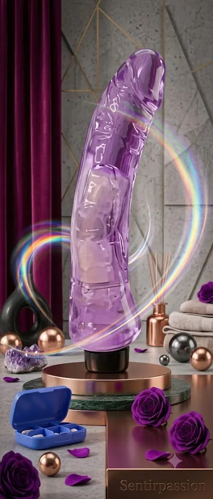 Vibrador SEMICURVO 9´ 22/3.5CM USB (LILA) VBR1844DH