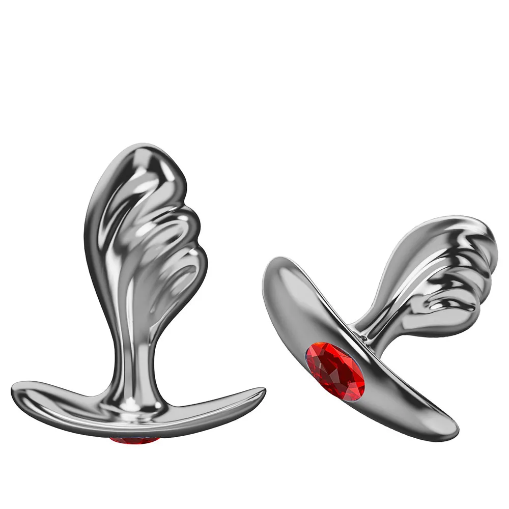 Plug MET/PLATEADO IRREGULAR ANCLA 8.6/7.2CM TM (ROJO) PLG2013DH