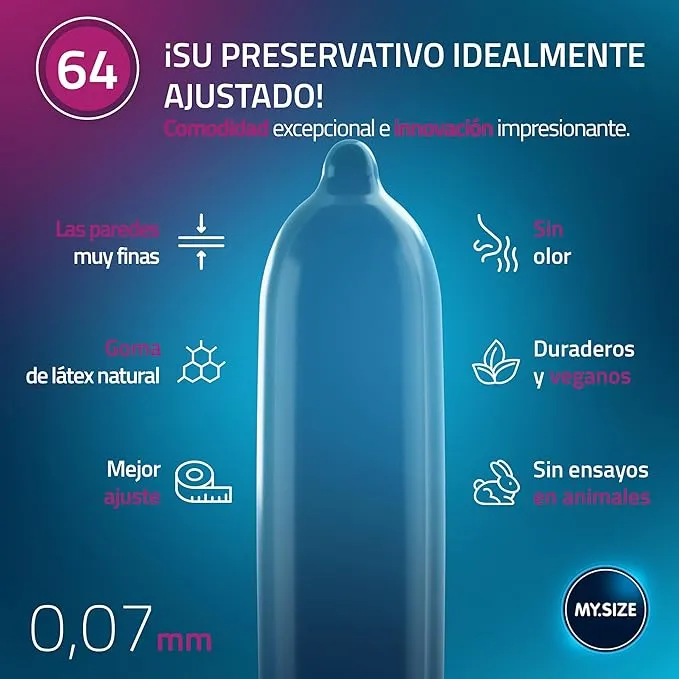 Condones MY SIZE 64*3 CND429SS