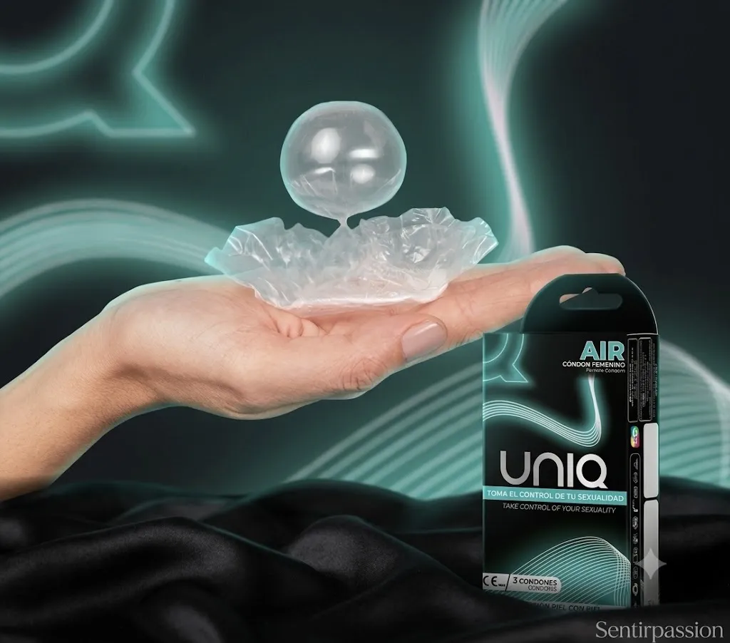 Condones UNIQ FEMENINO CON BURBUJA DE AIRE*3 CND1752TC