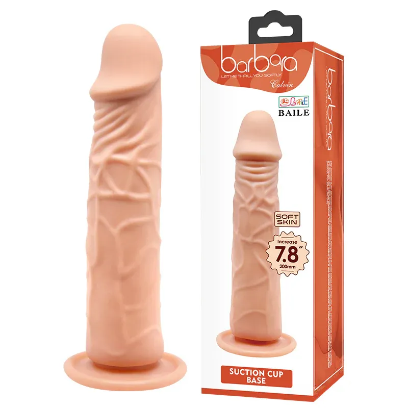 Baile - Dildo 8.6' BARBARA CALVIN 22/18/4 CM (PIEL) DLD1836BR