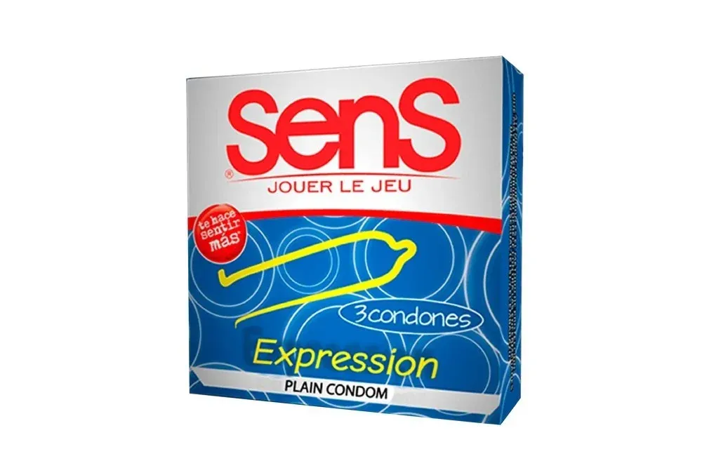 Condones SENS EXPRESSION ULTRA DELGADO*3 (AZUL) CND1032BR