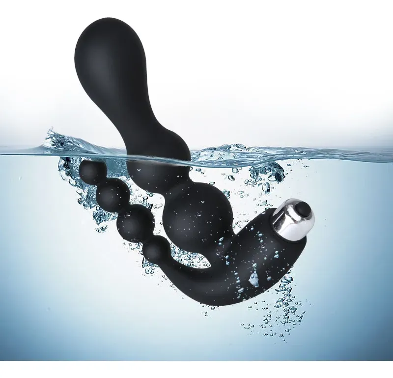 Estimulador DUAL ANAL Y VAGINAL ONDAS 1V 15/3CM NEGRO (3BOTON) STM814DH