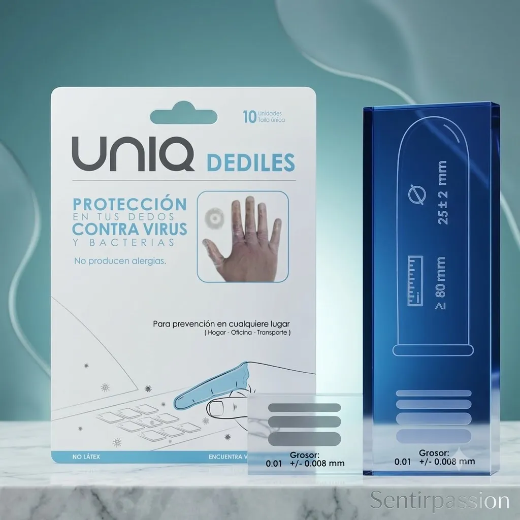 Condones UNIQ PARA DEDOS*10 CND723TC