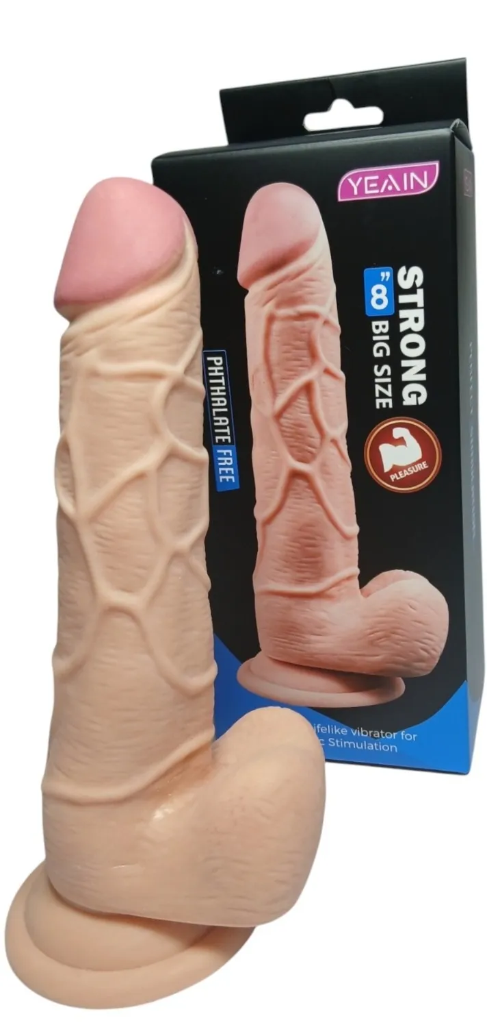 Dildo CON TEST 8' YEAIN 21/15/3.5CM (PIEL) DLD2005DH