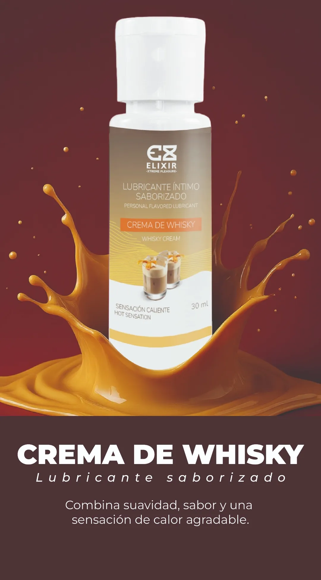 Lubricante CALIENTE -ELIXIR- 30 ML (CREMA DE WHISKY) LBR1563BR