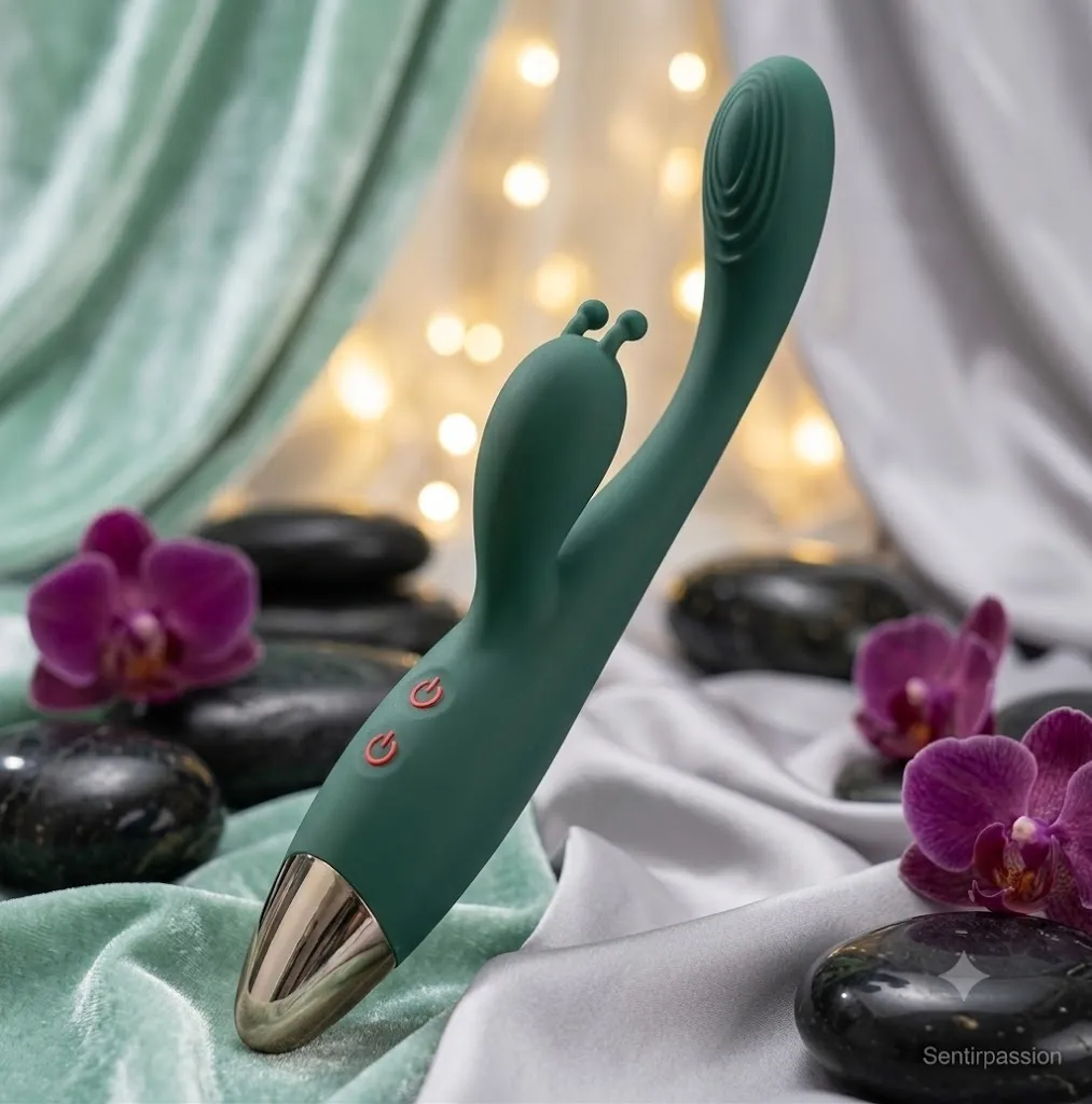 Vibrador RABBIT 6V 19/11/3CM (VERDE) USB VBR1999DH
