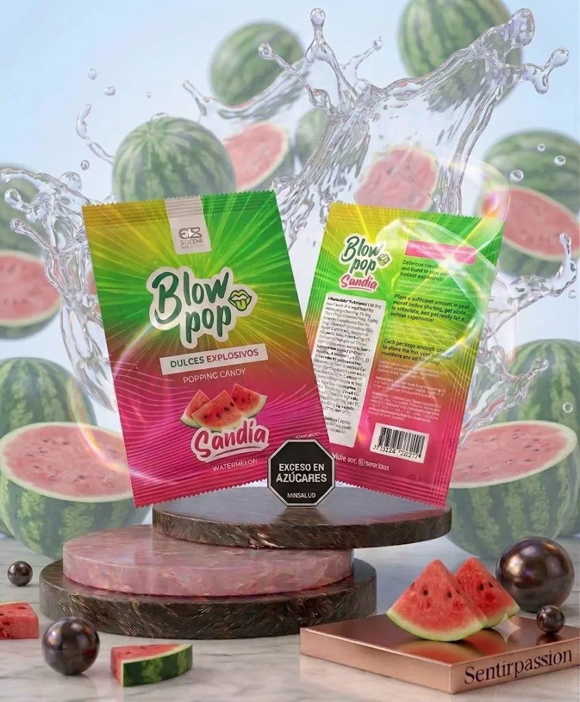 Polvo SABORIZADO EXPLOSIVO SEXO ORAL -5GR- (SANDIA) PLV1031BR