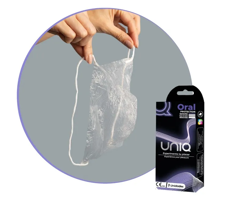 Condones UNIQ PARA SEXO ORAL MASCARILLA FACIAL*3 CND457TC