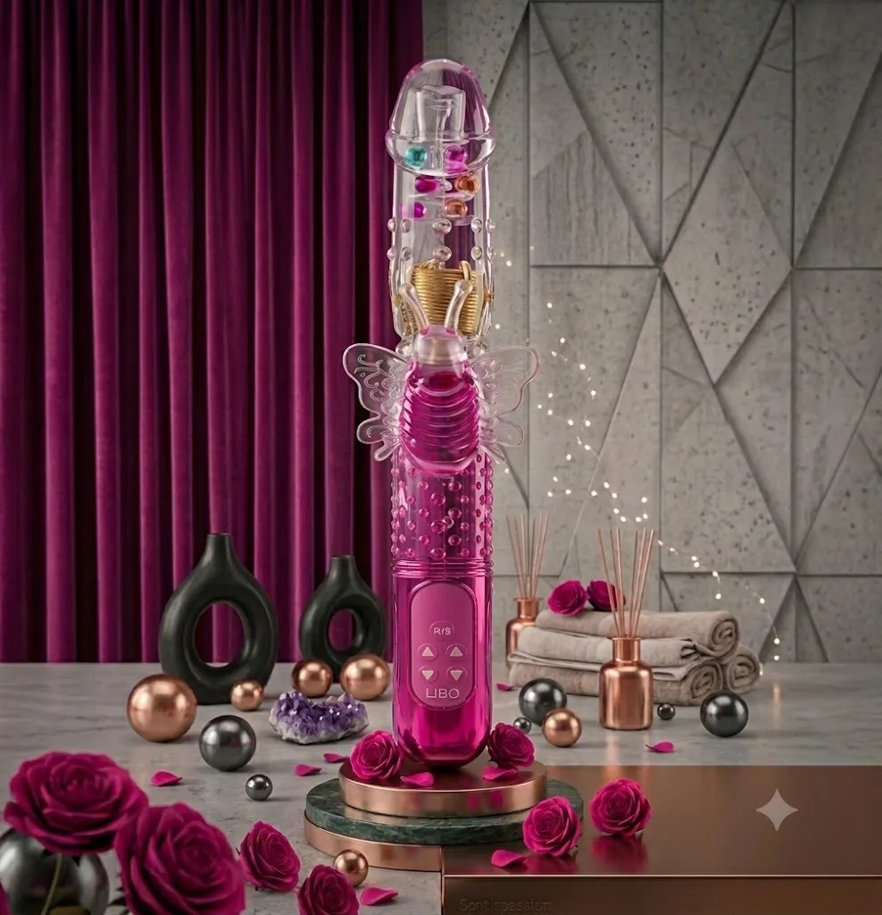 Vibrador RABBIT ROTATIVO MARIPOSA 29/14/3.5CM (FUCSIA) USB VBR1739DH
