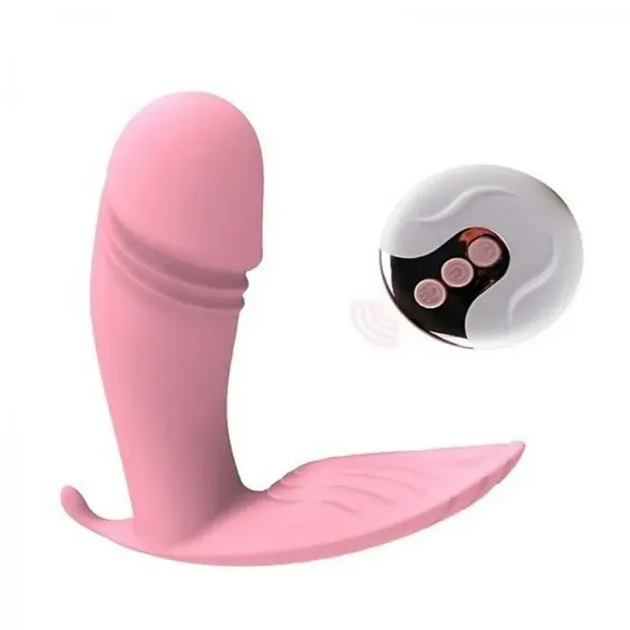 Vibrador Y ESTIMULADOR CON CONTROL 10V 10/3CM (ROSADO) VBR1725BR