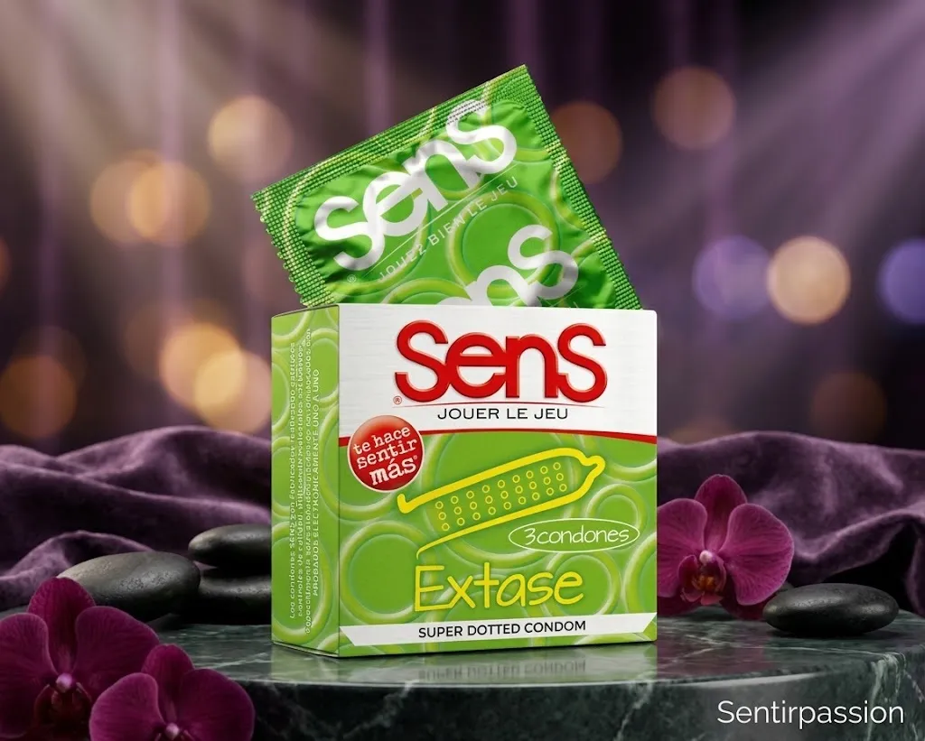 Condones SENS EXTASE BURBUJAS *3 (VERDE) CND535BR
