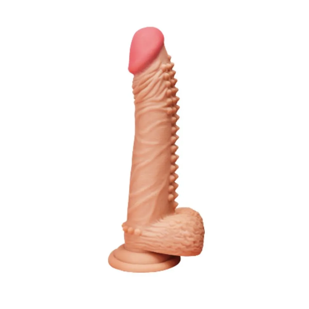 Dildo TESTURIZADO 9.5' 24/4.5CM (CAFE) DLD1771DH