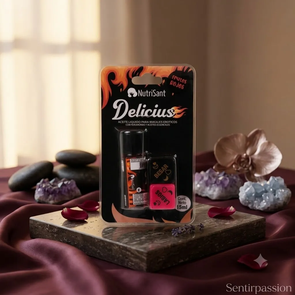 Lubricante CALIENTE CON DADOS -DELICIUS- 10ML LBR1795BR
