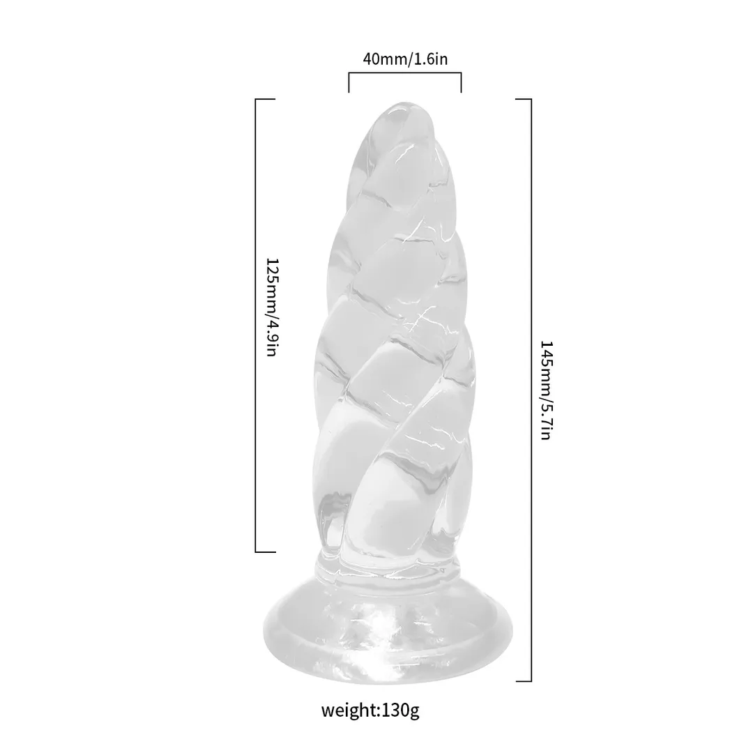 Dildo MINI ESTIMULADOR ANAL 5.7' 14.5/4CM (TRASPARENTE) DLD1848DH