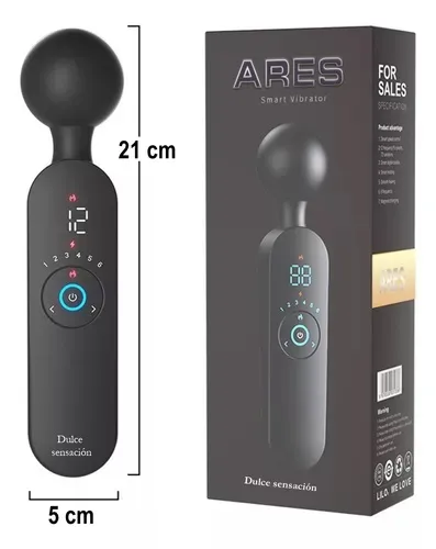 Masajeador HITACHI TERMICO 22/4.5CM -ARES- USB (NEGRO) MSJ1242ND