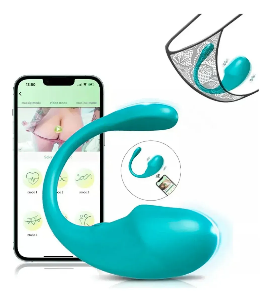 Huevo CON APP 11V 8/3.5CM USB (VERDE) HV1637BR