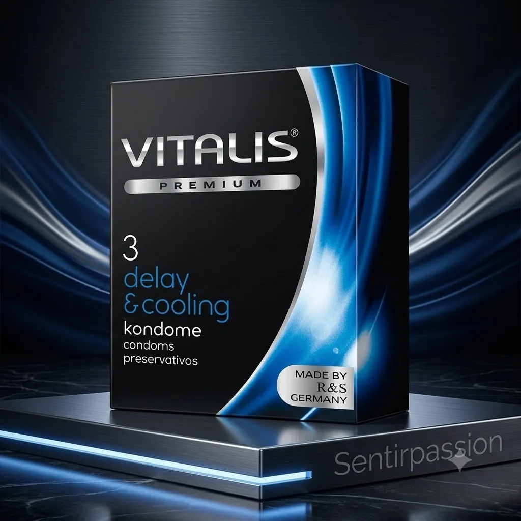 Condones VITALIS COOLING RETARDANTE, SENSACION FRIA *3 (AZUL) CND1471TC