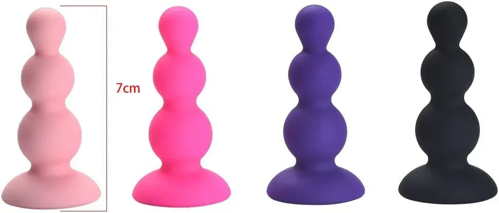 Estimulador ANAL MINI CON JOYA 7/5/3CM (NEGRA) STM1801BR