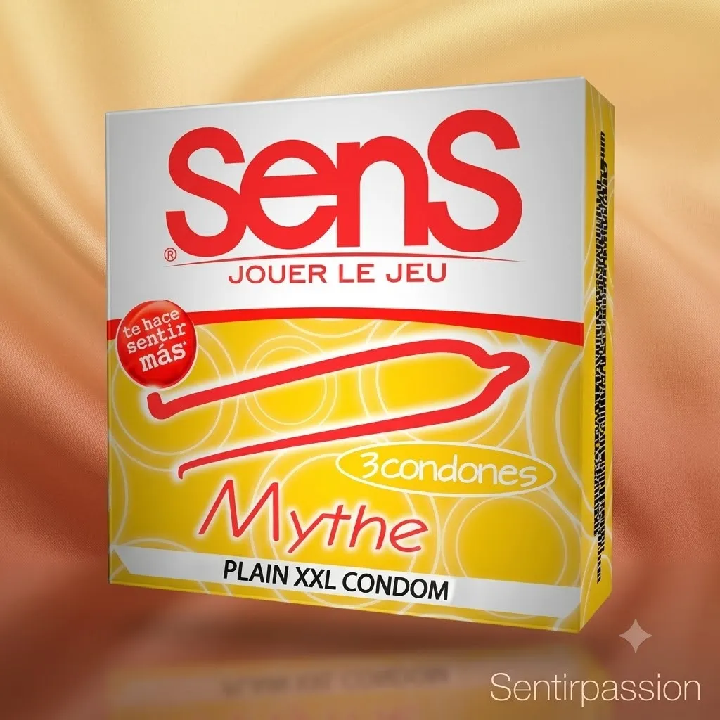 Condones SENS MYTHE XXL EXTRAGRANDE*3 (DORADO) CND1247BR