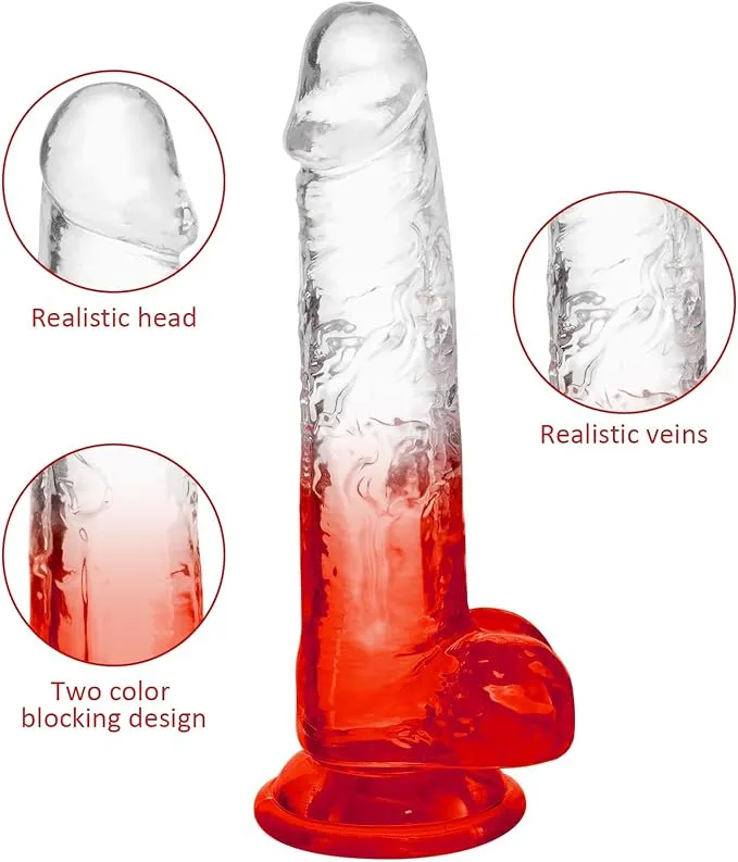 Dildo CON TEST 7.2´ GARY 18.5/14/3.6CM (ROJO) DLD1049LH