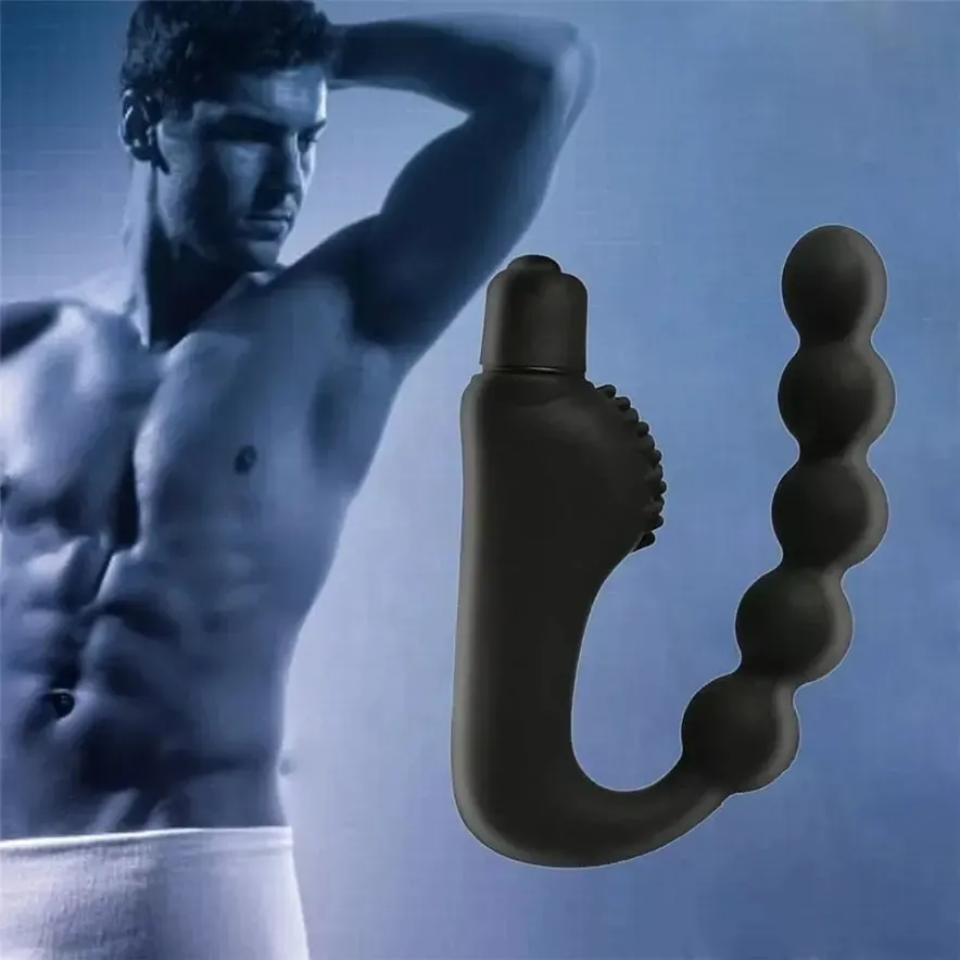 Estimulador PROSTATICO SILICONA ONDAS 1 VELOCIDAD 12/2 CM NEGRO -COCOLILI-(AAA) STM736DH