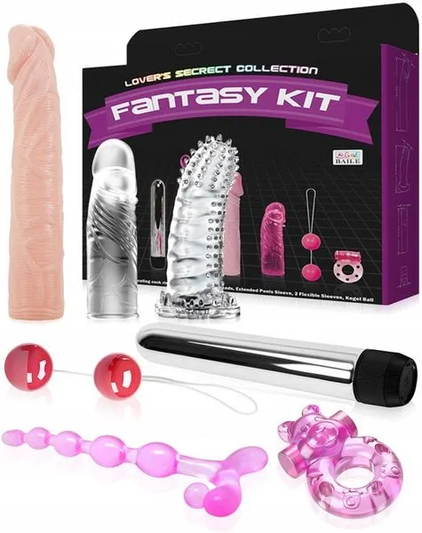 Kit VIBRADOR FANTASY KIT (FUCSIA) KT874DH