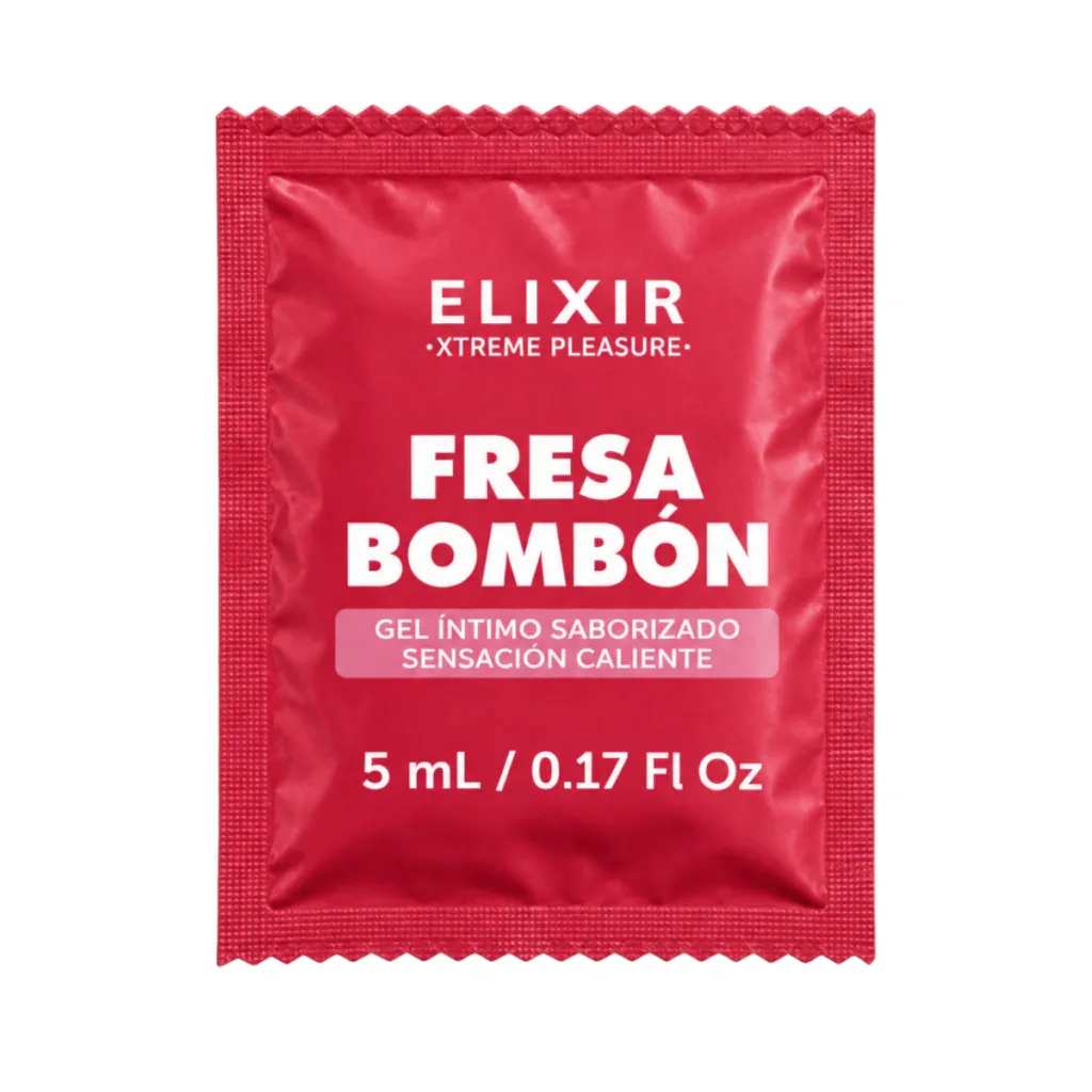 Lubricante CALIENTE -ELIXIR- SACHET (FRESA BOMBOM) LBR2070BR