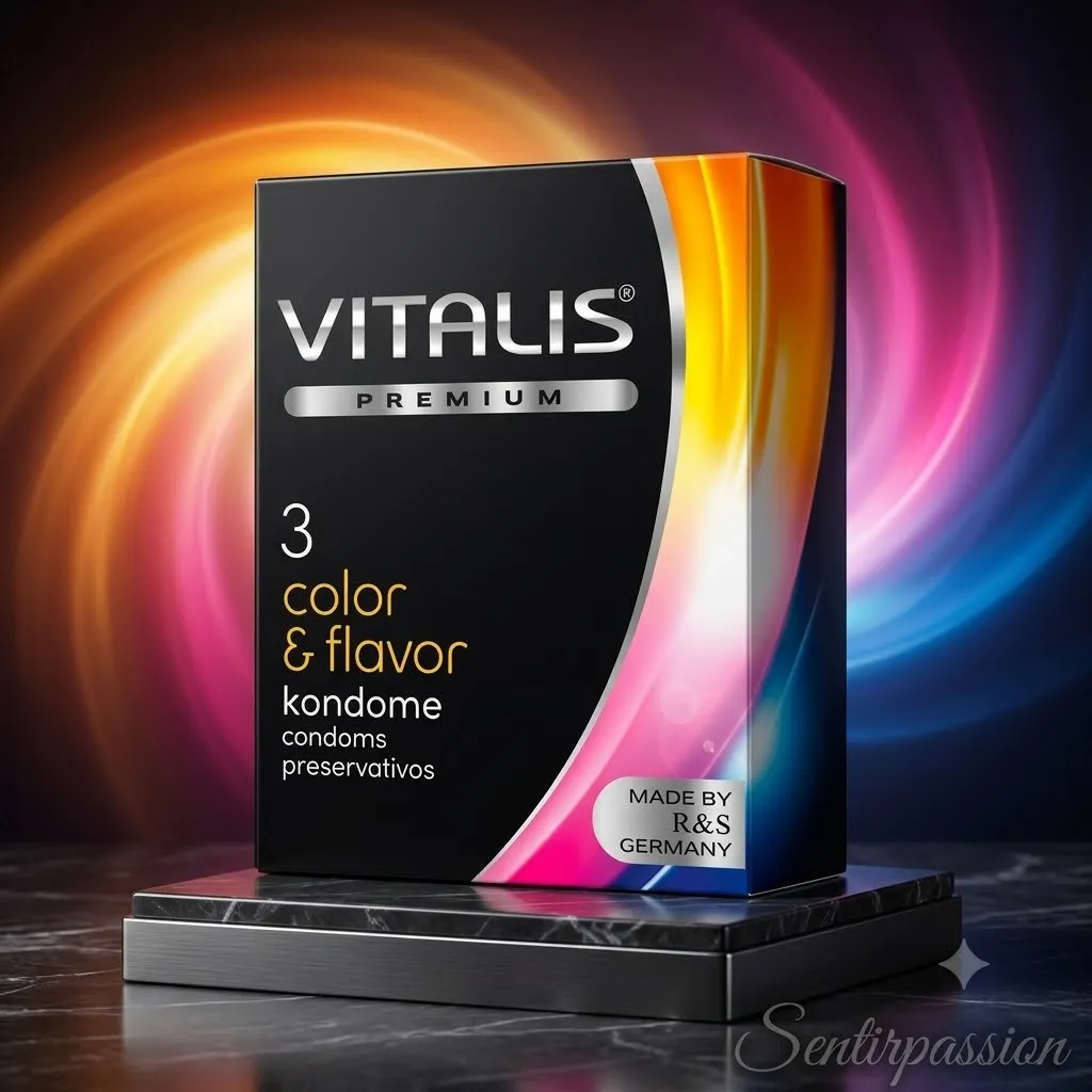Condones VITALIS COLOR & SABOR*3 (ARCOIRIS) CND1689TC