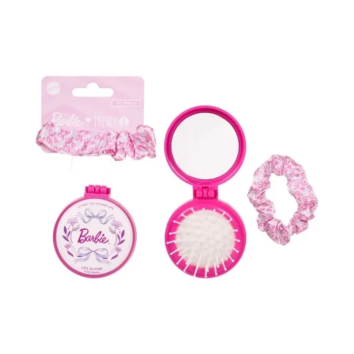 kit moña y cepillo princesas trendy