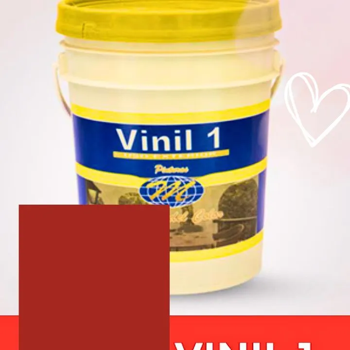 VINILO T-1 EN 1/4 ROJO COLONIAL MC X 12 UDS