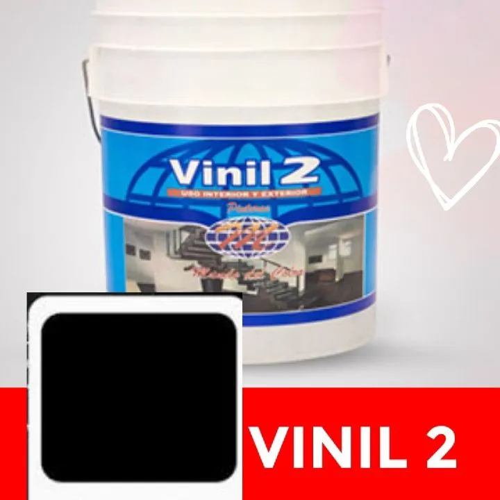VINILO T-2 EN 1/4 NEGRO MC X 12 UDS