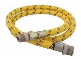 MANGUERA GAS 3/8 X 2 MT FLEXOMETALICA X 12 UDS