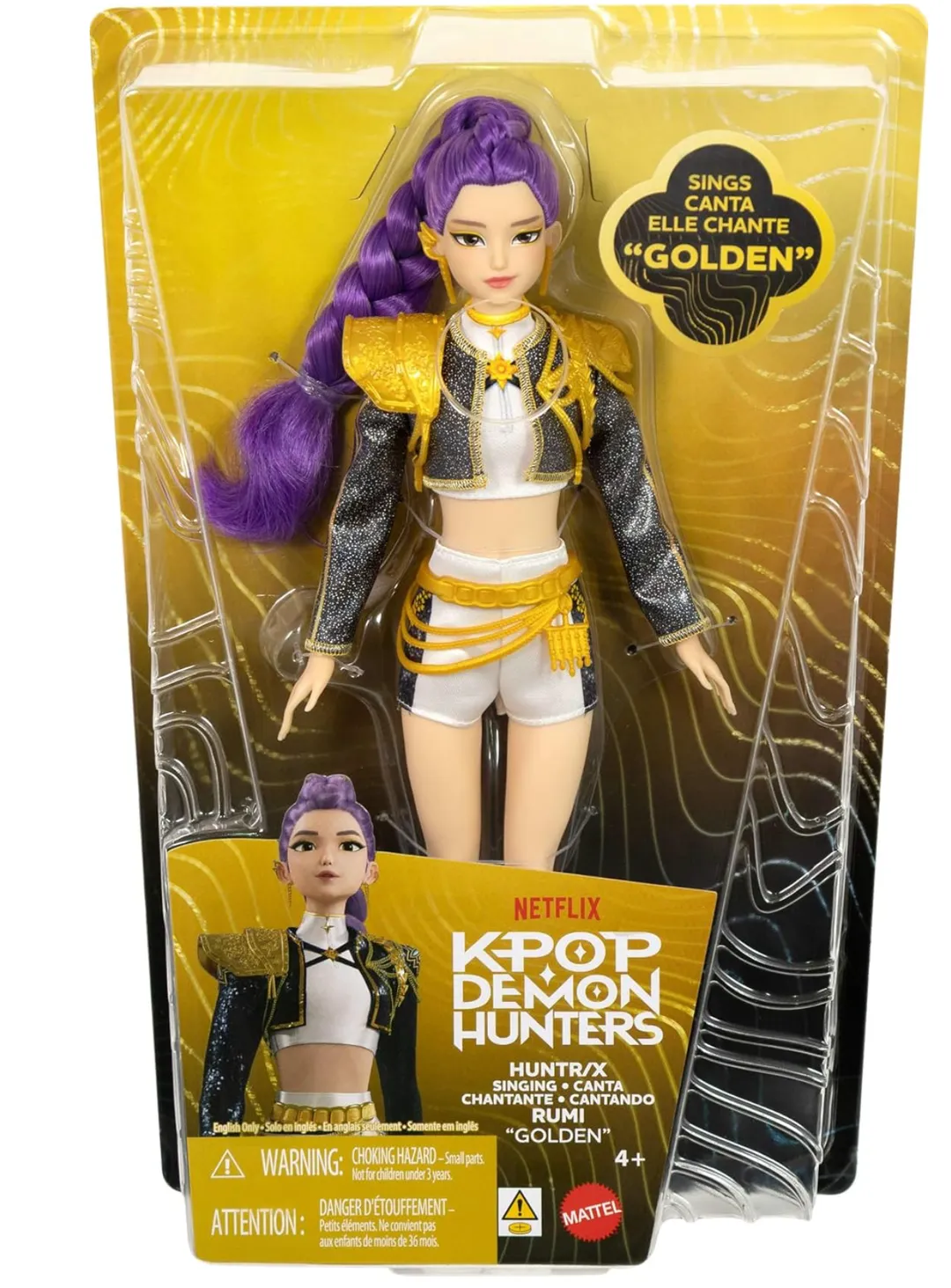Muñeca Barbie Kpop Rumi Golden