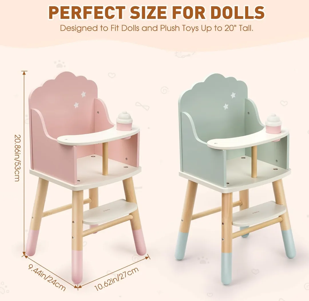 Silla Para Comer Rosada Madera