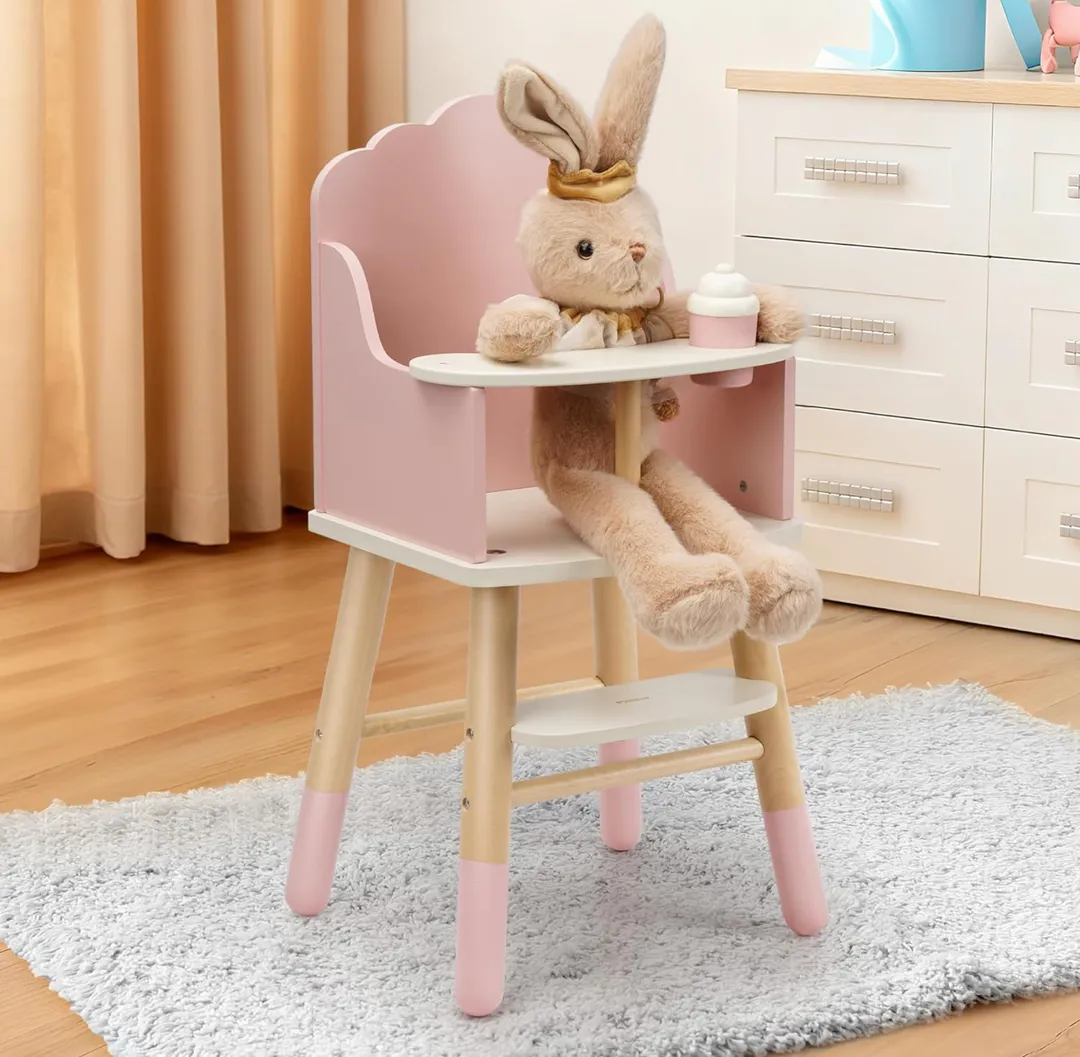 Silla Para Comer Rosada Madera