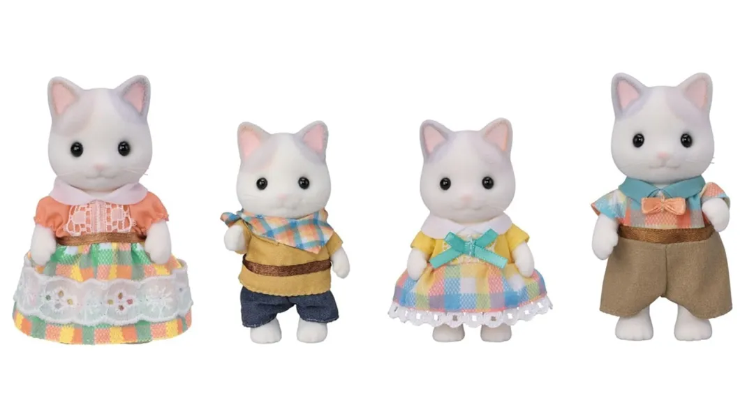 Calico Critters Latte Cat Family