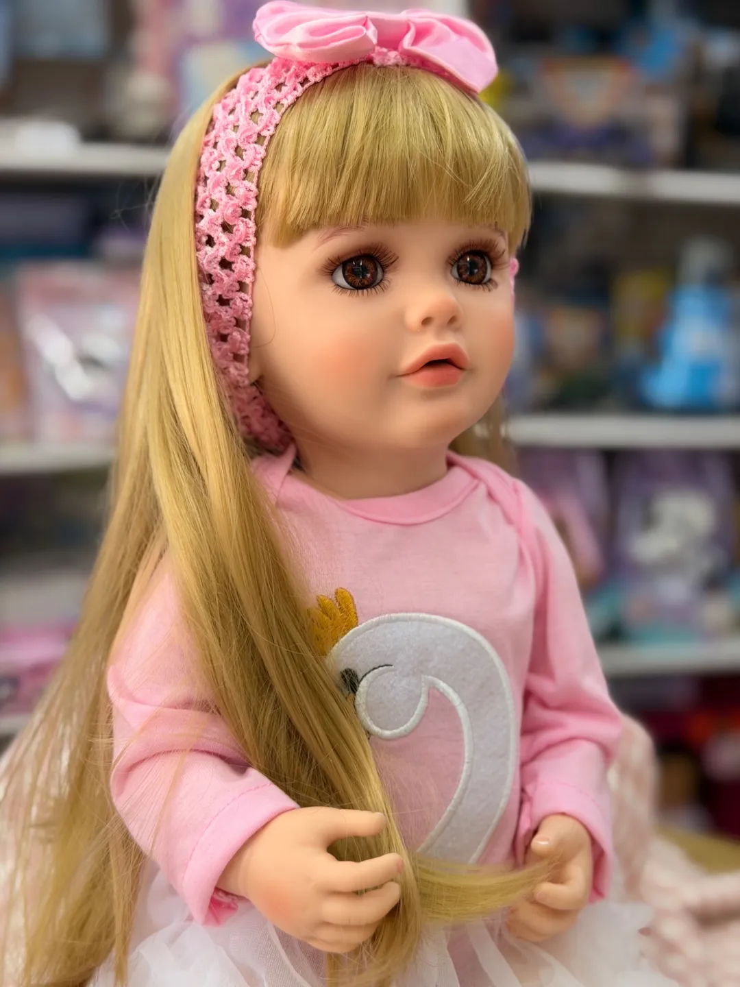 Bebe Reborn Karol Cabello Largo