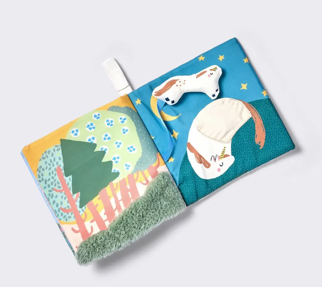 Libro Interactivo Suave con Peluche de Unicornio – Cloud Island