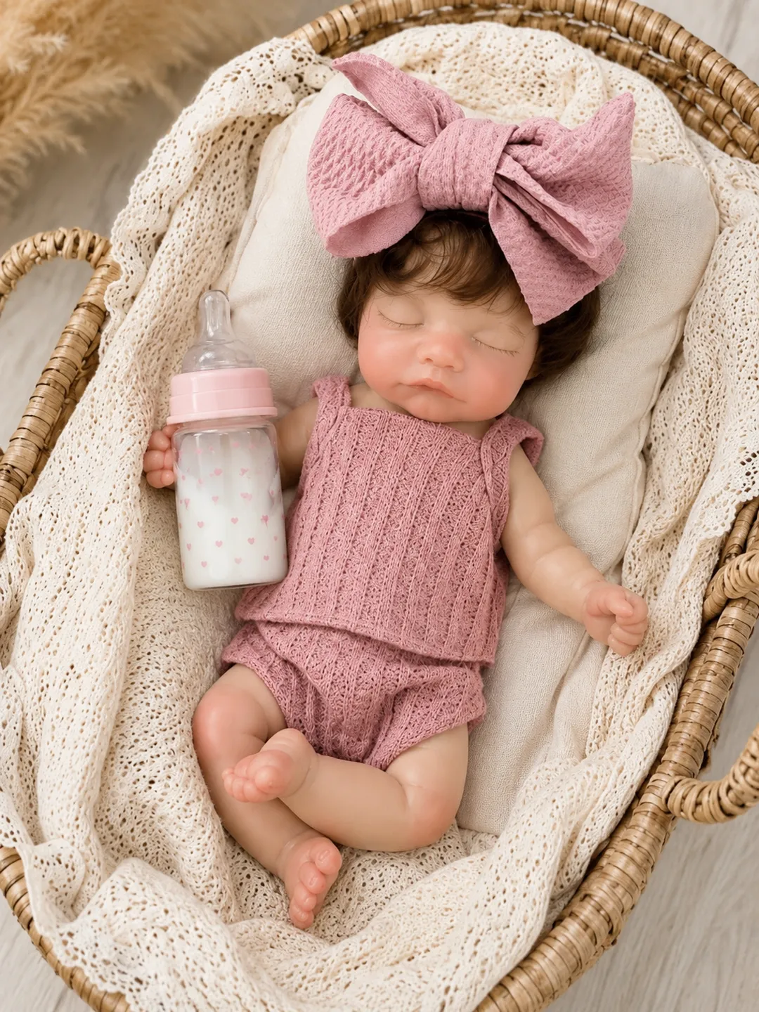 Bebe Reborn Chloe Dormida Platino