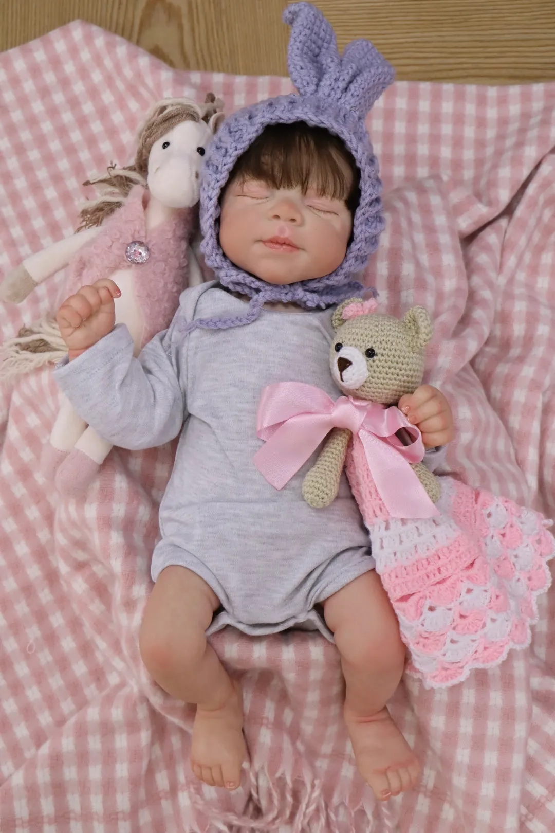 Bebe Reborn Salvador Gris Niño